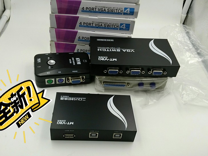 迈拓宽屏显示VGA四口切换器MT-15-4...