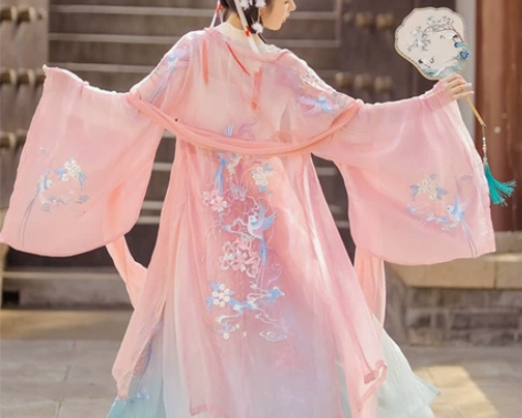 裳云兮【肥啾】原创汉服女对襟齐腰襦裙重工刺...