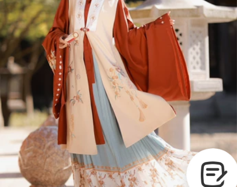 原创新品檀香阁正品汉服寄相思明制立领对襟比...