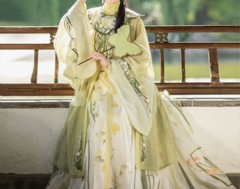 裳云兮原创(水夜香合)竖领大襟衫马面裙云肩...