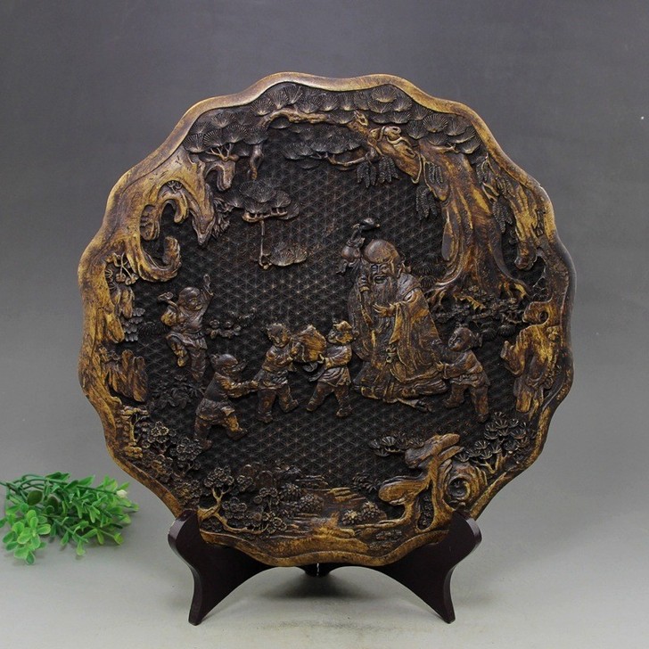 乡下收购、古玩店批发：玉器工艺品仿雪花玉盘...