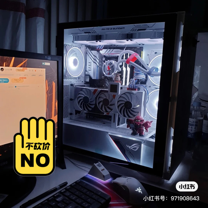 华硕ROG高达限量版主机。