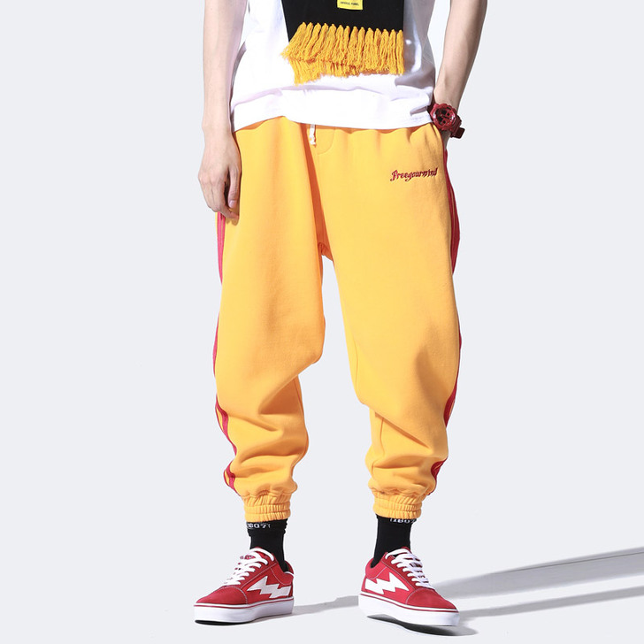 二十八间冬季男装休闲裤潮牌哈伦束脚裤嘻哈加...