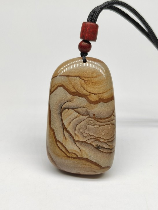 【实价】新疆国画泥石吊坠