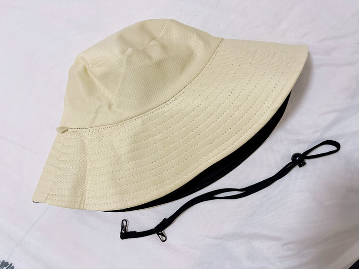渔夫帽子  米色+黑色【大檐款】 全新 带...