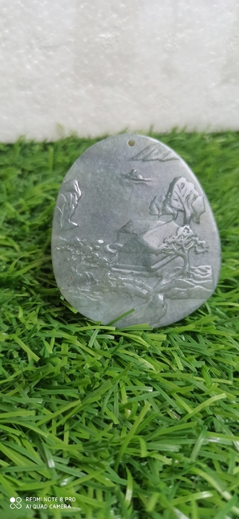 和田玉雕刻的山水画入手渠道:在古玩市场淘的,