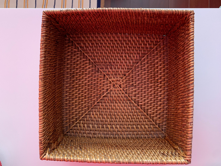 zara home 正品 全新藤编收纳篮 ...