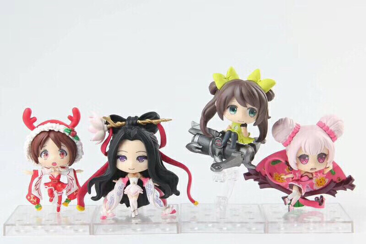 王者手游手办荣耀鲁班小乔李白赵云模型英雄摆...