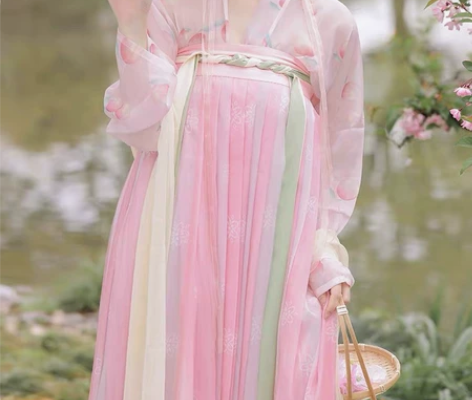 妃亦坊原创汉服女【桃小柒】 唐制齐胸襦裙印...