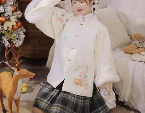 妃亦坊-鹿鸣归，披袄。S码，95新。送围脖...