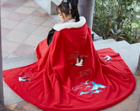 可出可换  原创汉服斗篷，实物超级有质感 ...