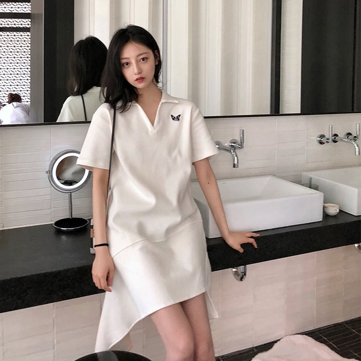 SURBLUE polo领a字连衣裙