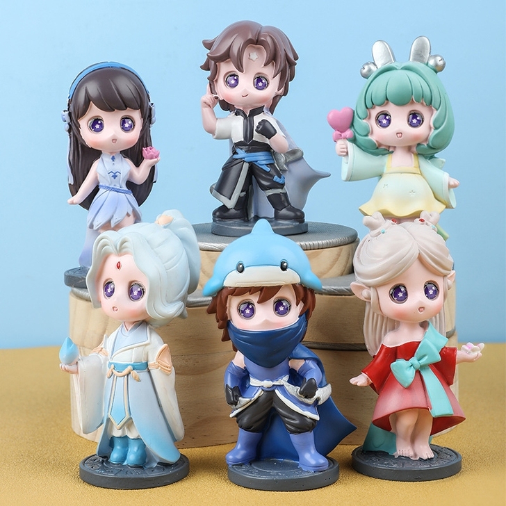 [六个不重复]  王者手办公仔王者之星动漫...