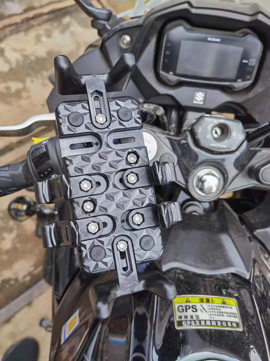 铝合金摩托车手机支架外卖电瓶车踏板导航手机...