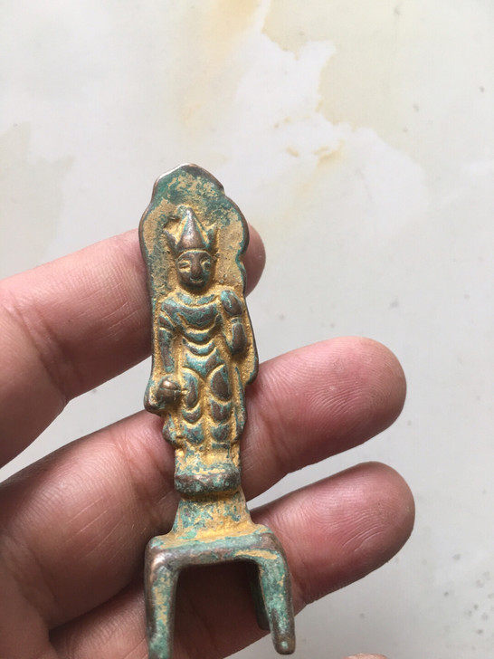 鎏金板凳佛 铜佛像 铜杂件 面容清晰 包浆...