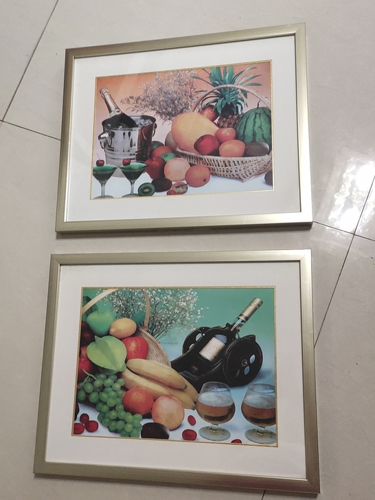 两个款式的壁画，一起卖，两个20，可挂几乎...