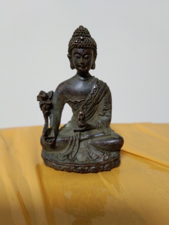 老货处理,药师佛,铜实心佛摆件,铜佛祖手把...