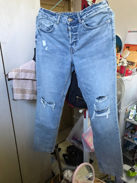 Hm破洞牛仔裤