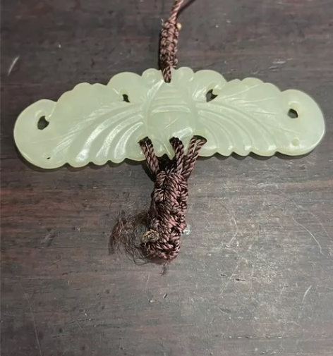 清朝老和田白玉福在眼前，以前下面配东西！撤...