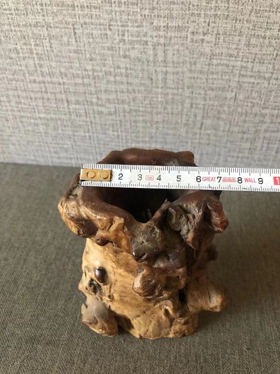 根雕笔筒完正，210603d二手闲置售后不退