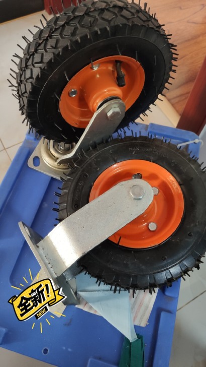 8寸手推车轱辘,4个一套,两转向两定向。可...