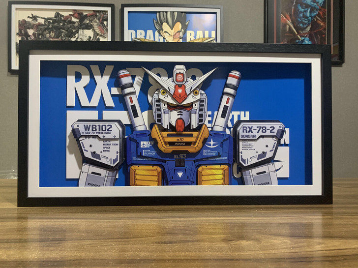 高达RX-78-2 纸艺立体画 外框尺寸3...