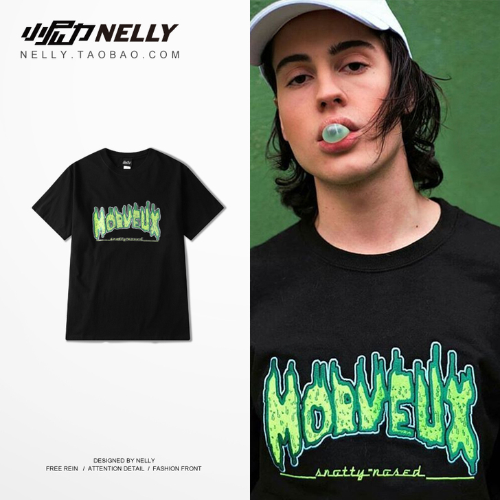 ulzzang嘻哈街舞滑板死飞日系夏装新款...