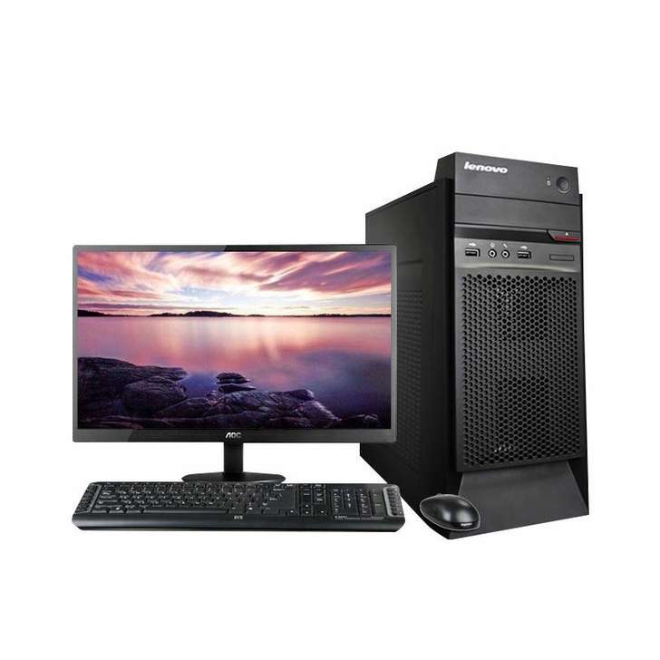 联想台式电脑双核四核家用办公独显整套