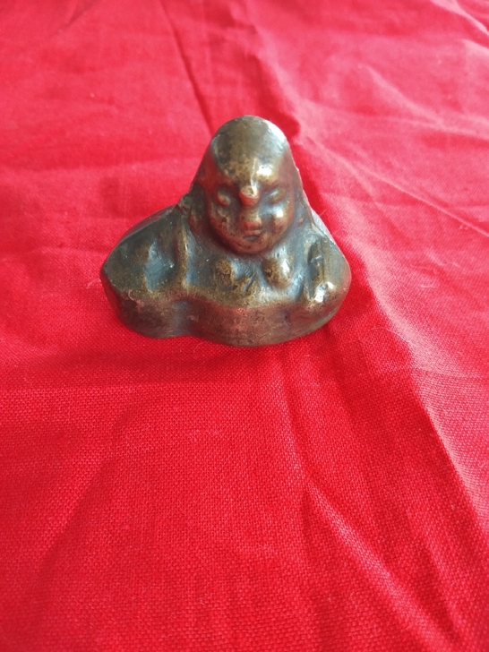 清代晚期铜佛像，品相如图，结有缘人，诚心有...