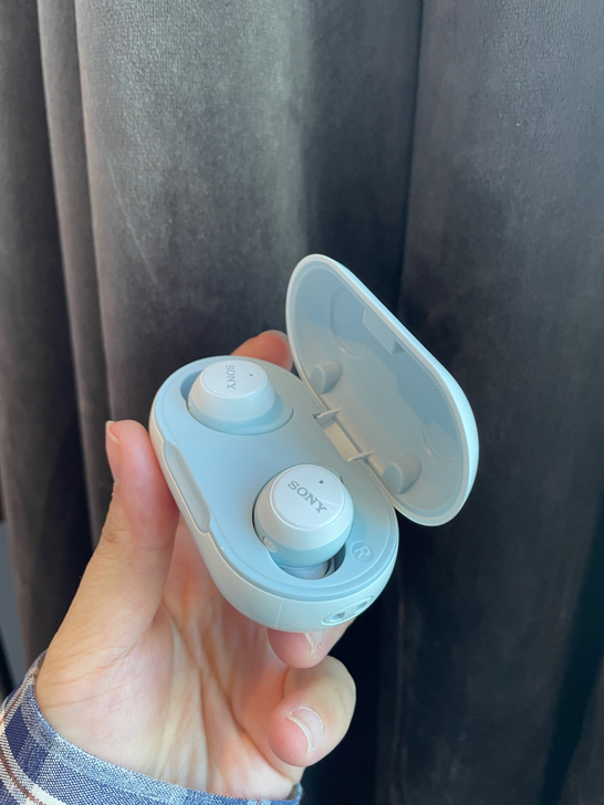 索尼蓝牙耳机真无线5.0入耳式重低音运动防...