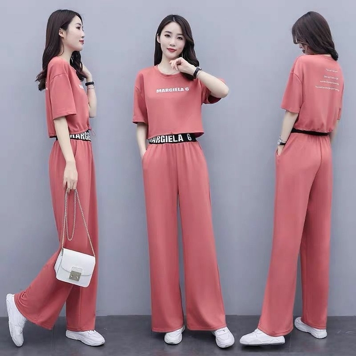 (618限时优惠)时尚减龄阔腿裤套装女20...