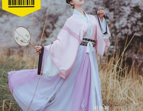 【顾陵光】花朝记 汉服魏晋制复原款刺绣晋襦...