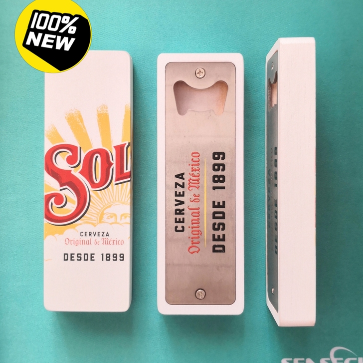 喜力旗下苏尔开瓶器，木+不锈钢