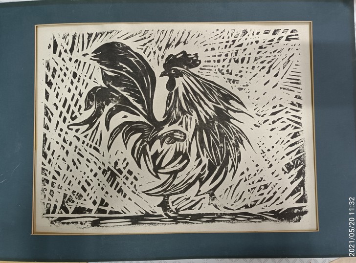 版画(雄鸡)(特价商品)