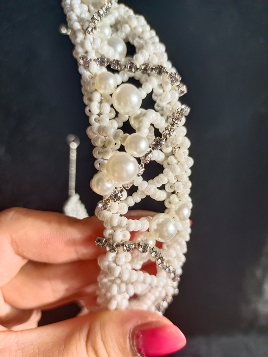 全新卡帝家 新娘头饰发箍白纱造型饰品