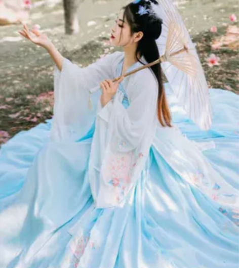 正版汉服艺缕原创一月扇大袖衫仅试穿，s码 ...