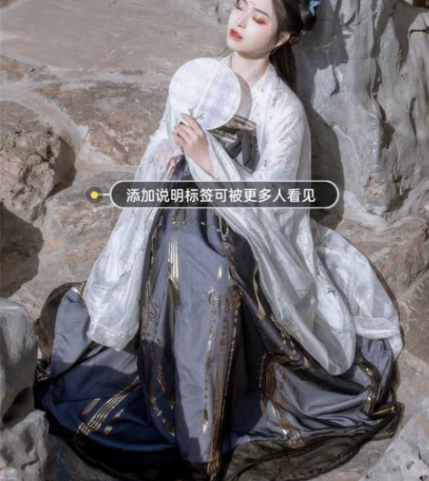 艺缕原创 云鹤 汉服女 齐胸襦裙 仅隔内衣...