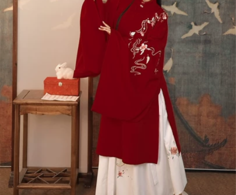 [出]汉服 牡丹记 仅红色上袄厚款 S码，...