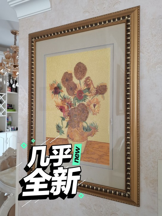 欧式美式挂画刺绣画,一针一线看得见,挂着不...