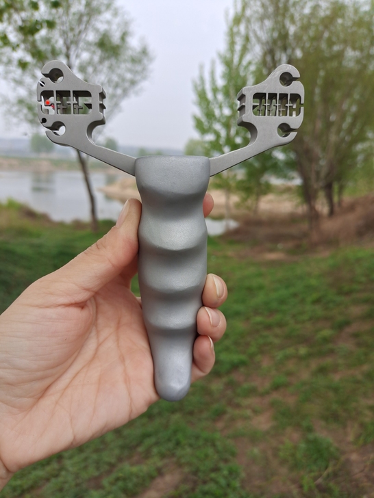 米奇光纤七连瞄多连瞄一把抓大弹弓器不锈钢卡...