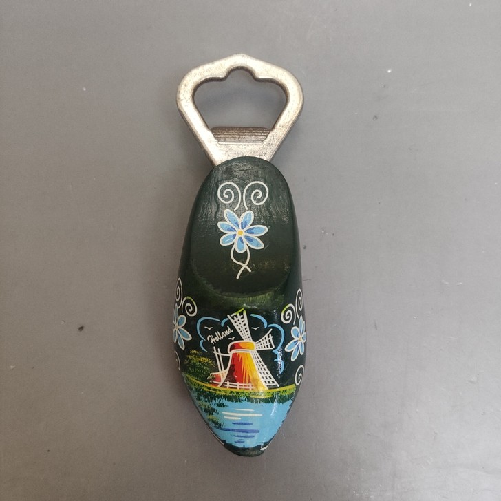 回流手绘老瓶起子,开瓶器,实木手绘图案,非...