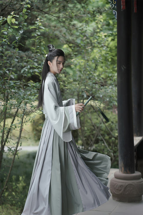 云汐阁正品原创清风序晋制交领汉服男女情侣c...