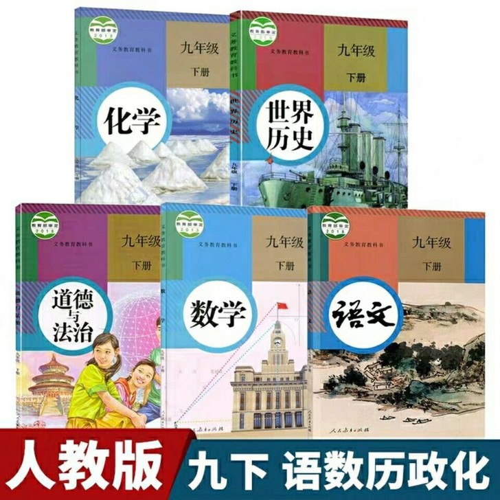 二手2020新版人教版九年级下册全套语文数...