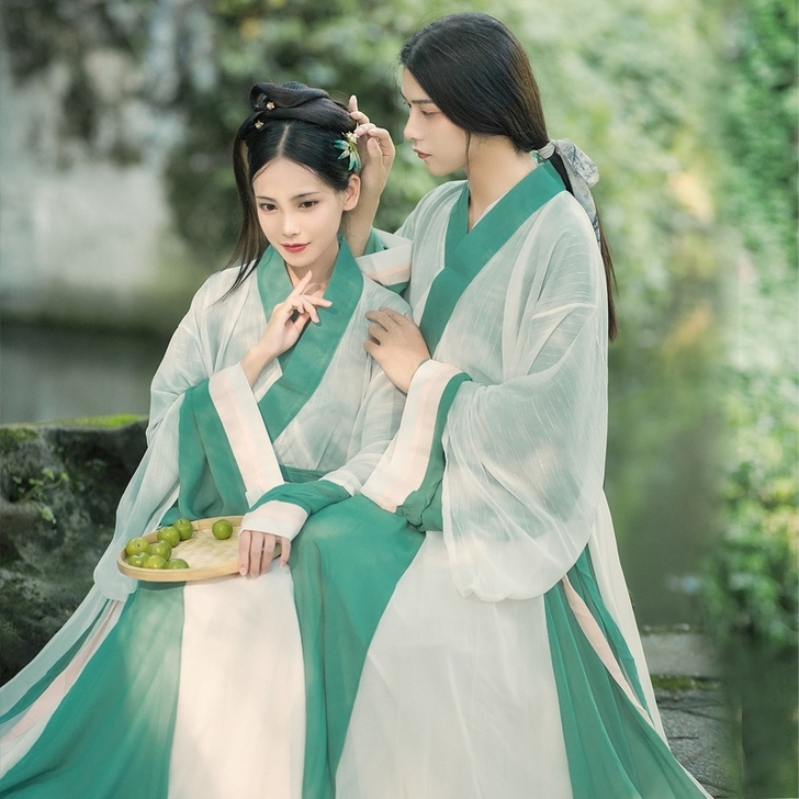 闺梦令《萤火》原创汉服男女同款晋制六米摆三...