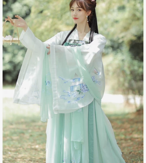 絮意原创汉服【烟雨楼】, 正品大袖衫齐腰,...