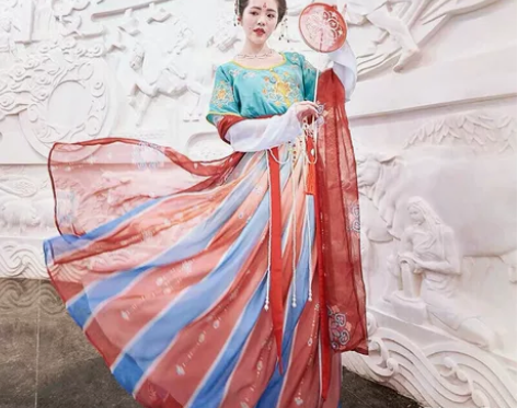 无衣饮羽原创汉服唐制敦煌套装 材质：天丝 ...