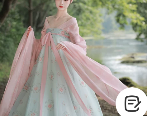 五五年原创汉服【清瑶】魏晋南北朝大袖襦唐制...