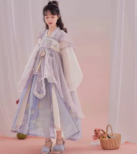 转单七月夕国风汉服 采薇 对襟短衫吊带齐胸...