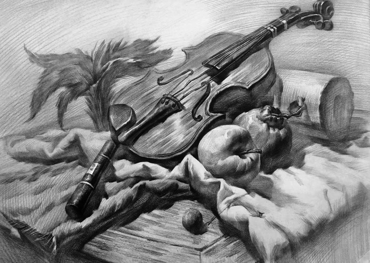 素描画成品作品 精品画 色彩 水粉画成品 ...