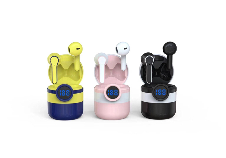 适用苹果小米pro12小黄人蓝牙耳机 Hi...